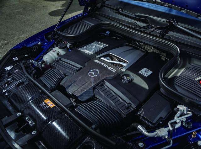 画像: GLE 63 SとGLS 63に搭載される4L V8DOHCツインターボ。最高出力612ps、最大トルク850Nm。