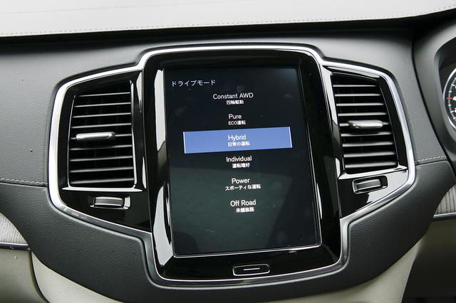 画像: ドライブモードはコンスタントAWD、ピュア、ハイブリッド、インディビジュアル、パワー、オフロードの6種類が用意される。