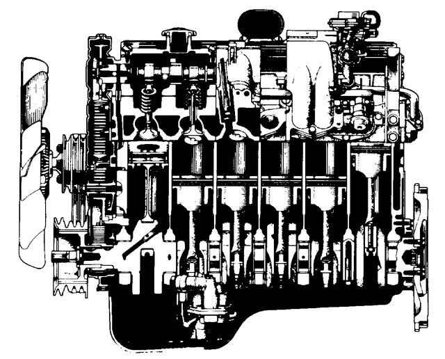 画像: チェーンに代わってタイミングベルトでカムシャフトを駆動。高級車に相応しい低騒音・低振動のDOHCエンジンとなった。