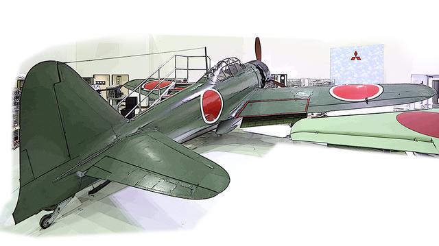 画像: この零戦52型と雷電を比較すると、胴体のボリュームが大きく異なる。零戦に中型機用の金星(三菱)エンジンを積む計画があったが、エンジン工場が空襲に遭い叶わなかった。