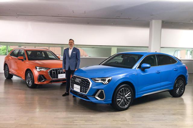 画像: 新型Q3とQ3 スポーツバックの登場で、日本のコンパクトSUV市場はますます活性化しそうだ。中央はアウディ ジャパンのフィリップ・ノアック社長。