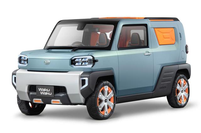 画像: 東京モーターショー2019で展示されたダイハツのコンセプトカー「WakuWaku」。タフト発売のおよそ8カ月前に参考出品されていたモデルだ。