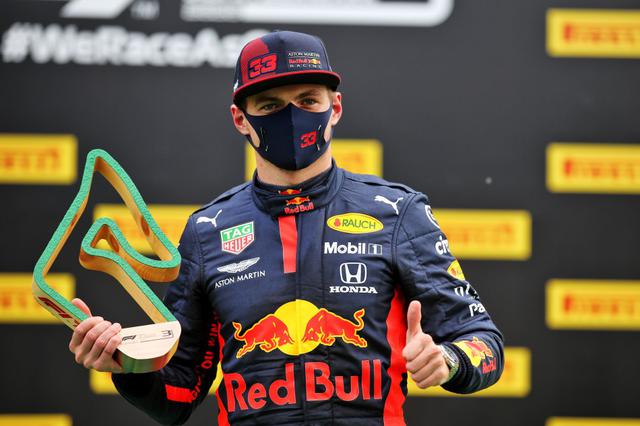 画像: 3位に入賞したマックス・フェルスタッペン(レッドブル・ホンダ)。気温が意外と上がらず、ルイス・ハミルトン(メルセデスAMG)のハードプッシュについていけず。