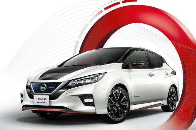 画像: 一部改良を施された日産 リーフNISMO。足まわりと制御系を変更されたもので、外観は従来モデルから変更ない。