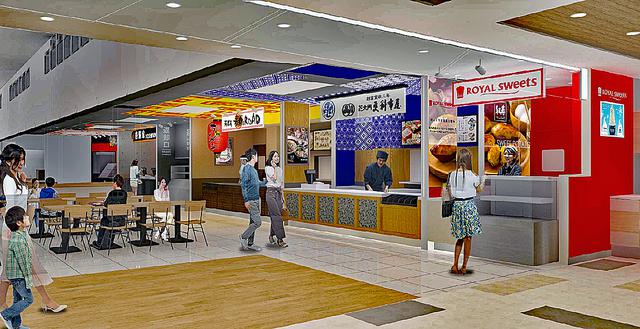 画像: フードコートのイメージ。