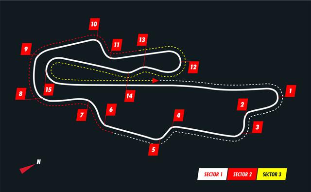 画像: ムジェロサーキットのコース図。F1では2コーナーから9コーナーまでほぼ全開となる。モンツァとはまだ異なる高速コース。