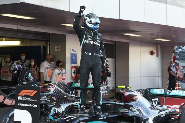 画像: 開幕戦以来となる今季2勝目をあげたメルセデスAMGのバルテリ・ボッタス。