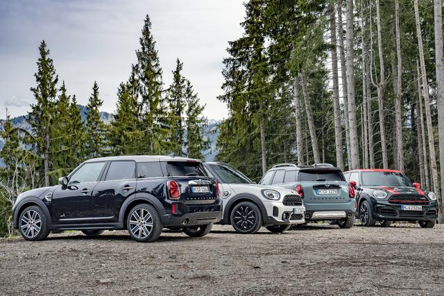 画像: 他のMINIモデルと同じように、パワートレーンはガソリン、ディーゼル、プラグインハイブリッドを設定。