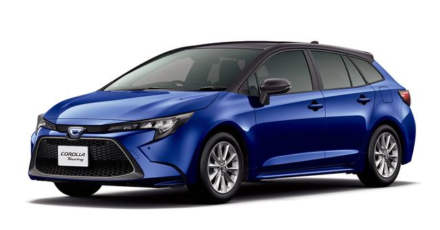 画像: カローラ ツーリング ハイブリッド S(2WD)<オプション装着車>。ボディカラーは、ブラックマイカ×ダークブルーマイカメタリック。