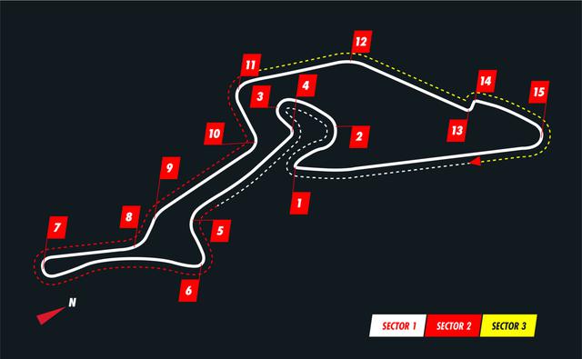 画像: ニュルブルクリンクのGPコースのレイアウト。高速コースであるものの、低速と中速のコーナーが多く、トラクションが必要になる。最高速は意外と低い。