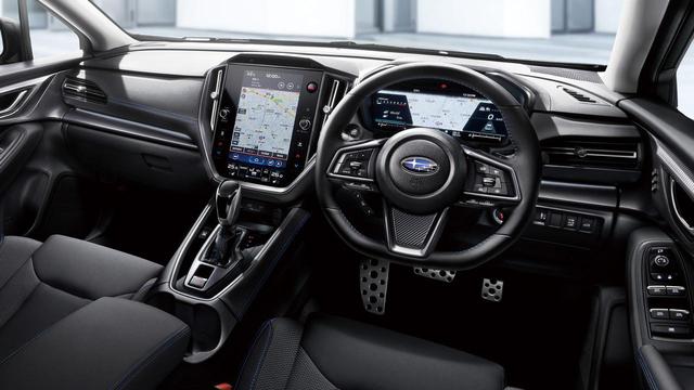 画像: 新型レヴォーグ GT-H EXのコクピット。12.3インチのメーターディスプレイと11.6インチのセンターディスプレイを備える。
