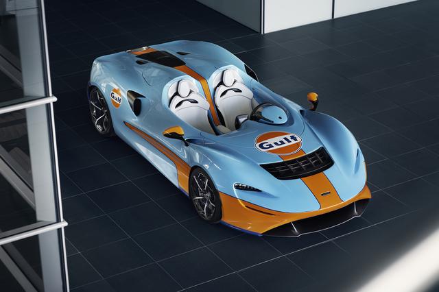 画像: 2020年7月にマクラーレンとガルフオイルが提携を発表。これを受けて「マクラーレン エルバ ガルフテーマ by MSO」の開発がスタートした。