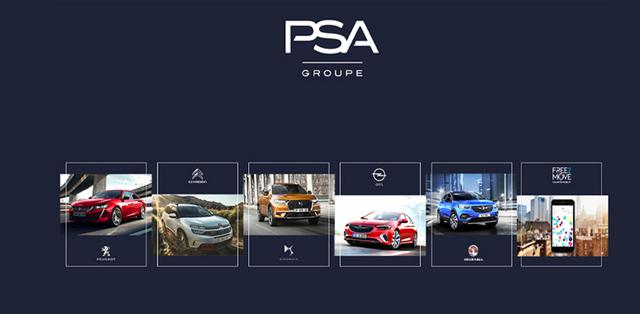 画像: プジョー、シトロエン、DS、オペル、ヴォクソールという5つのブランドと、モビリティサービスFree2Moveを展開するGroupe PSA。