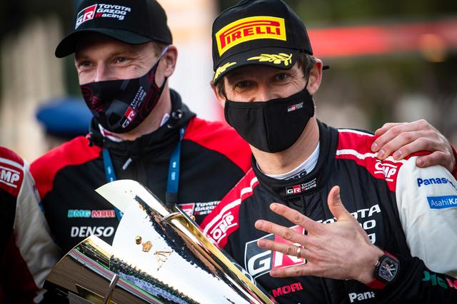 画像: 2021年WRCの開幕戦ラリー・モンテカルロを制したセバスチャン・オジェ(トヨタ ヤリスWRC)。