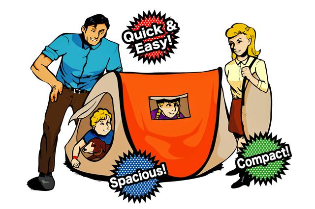 画像: 家族全員で寝ることは無理だけど、アウトドアレジャーの休憩用とか、けっこう使い勝手は高そうだ。