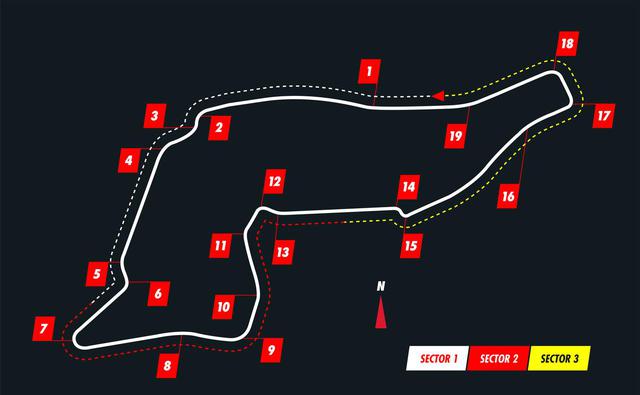 画像: イモラサーキットのコース図。ピットレーンは2021年にF1が開催されるサーキットの中で最も長く、528mもある。そのためピットインのタイムロスが大きく、ピット戦略が重要となる。