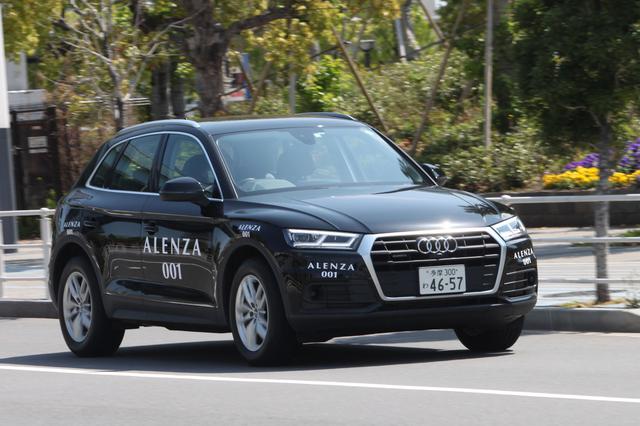 画像: まず最初に、ALENZA 001を装着したアウディ Q5に試乗する。