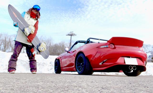 画像: 冬は雪景色の長野県、雪でもYouTubeの撮影をするので、冬はスタッドレスに履き替えています!