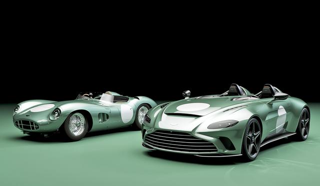画像: アストンマーティン DBR1(左)と、V12スピードスター「DBR1 カスタム」。
