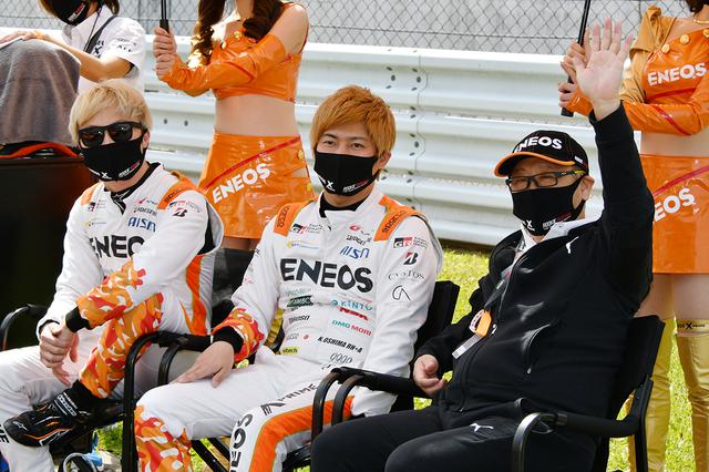 画像: チームオーナーとして帯同するモリゾウ氏。