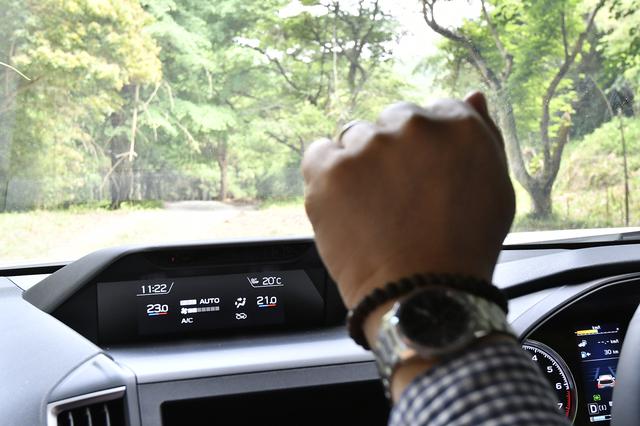 画像: グーでダウン、パーでアップ。運転しながらも目線を外さずジェスチャーだけでエアコン設定温度が調整できる。