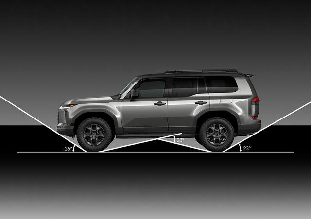 画像: 悪路走破性能向上のため、アプローチアングルを5度立たせ、フロントオーバーハングを20mm短縮。