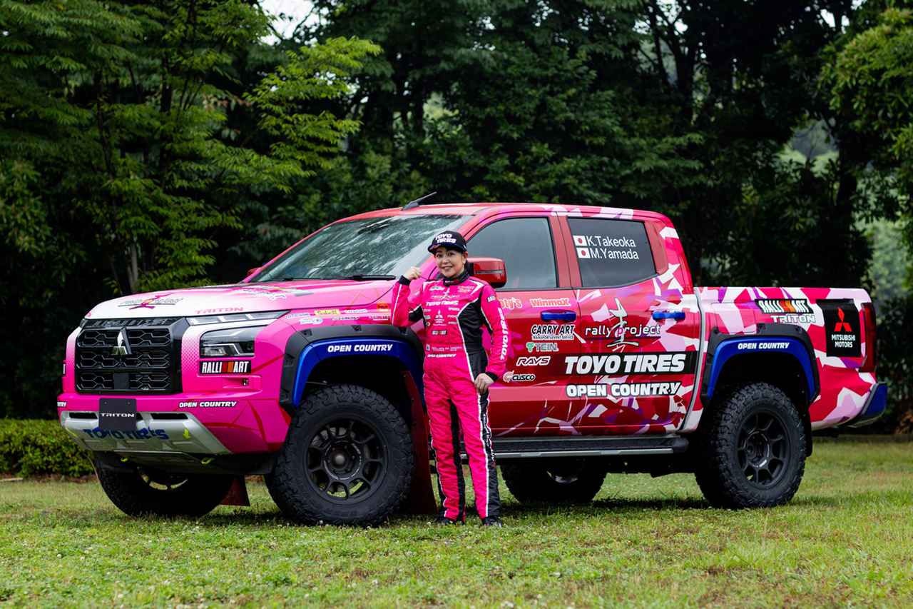 三菱「トライトン」、国内ラリー参戦チームへの技術支援で車両開発を