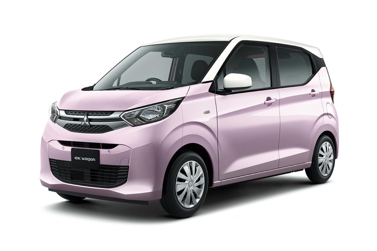 画像: eKワゴンの2トーン色、ライラックピンクメタリック/ホワイトソリッド(有料色・6万500円高)