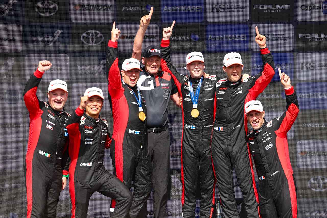 画像: 1位から5位を独占する歴史的勝利をあげたトヨタ。フィンランドにヘッドクォーターを置くトヨタラリーチーム（TGR-WRT）にとって、このラリーはホームイベントであり、意味深い勝利となった。