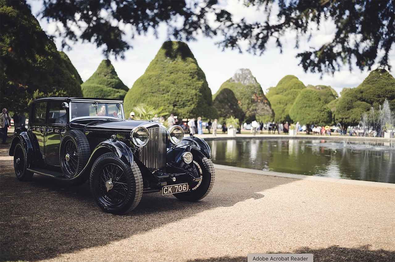 画像: 「ハンプトン コート コンクール of エレガンス」に出展された、1930年製 8L ウェイマン サルーン。
