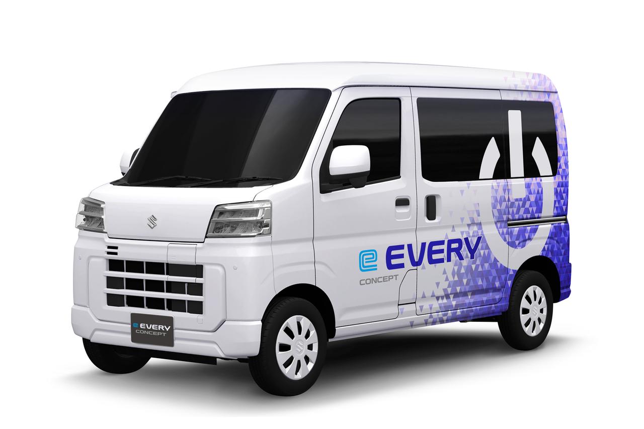 画像: ラストマイル輸送に適したBEVを、法人を中心に提供する商用軽EV「eエブリイ コンセプト」。