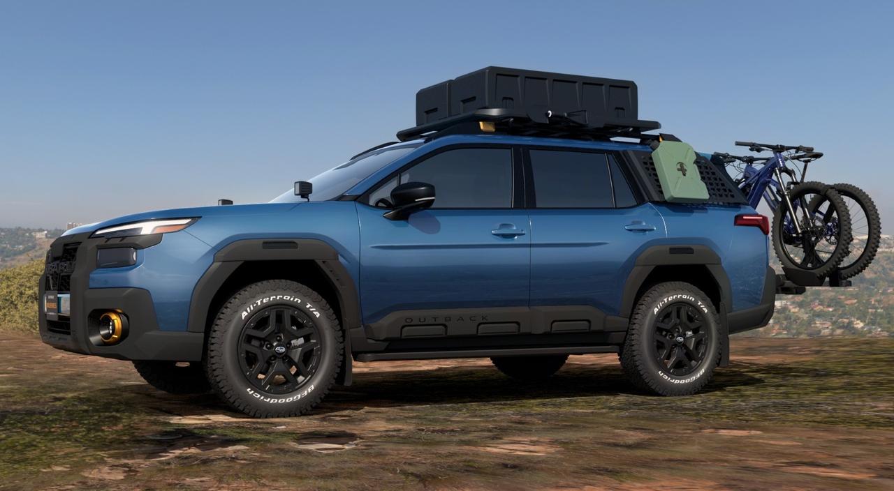 画像: 米国で初公開されたアウトバックの特別仕様「Outback Wilderness prototype」。自然と共生するコンセプトを継承し、ラギッドなデザインと高い走破性でアウトドアシーンを力強く支える。