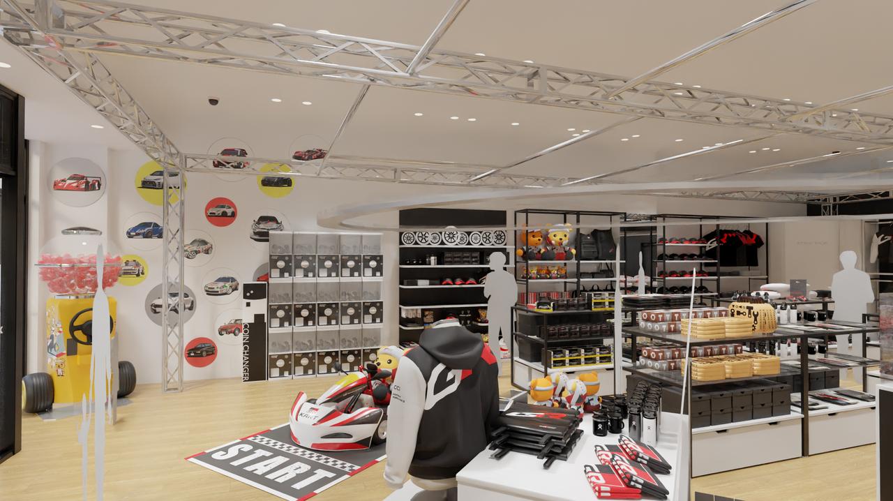 画像: TOYOTA GAZOO Racing Store 店内イメージ。