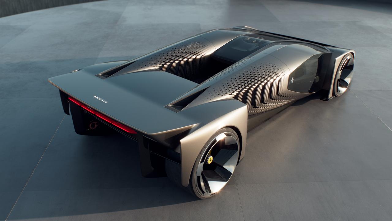 画像: 運転席と助手席のキャビンを分け、車体中央を貫くチャンネルがボディ全体を翼として機能させ、グラウンド・エフェクトを最大限に活用する。テール部分には冷却気流を導く複雑な形状が取り入れられている。