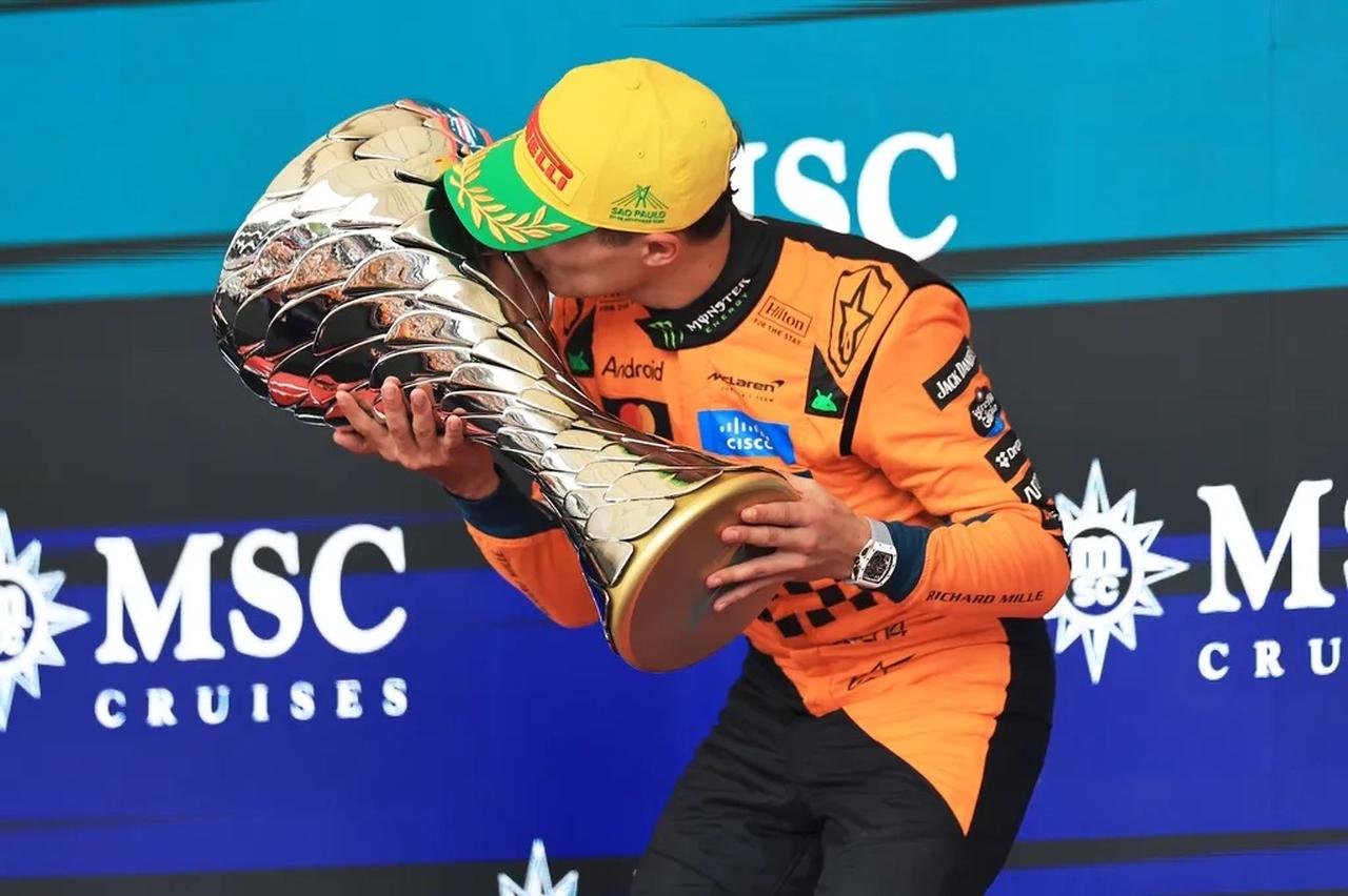 画像: ブラジルGPを制したランド・ノリス（マクラーレン）は、前日のスプリントも制して、ドライバーズタイトル獲得に向けて前進した。