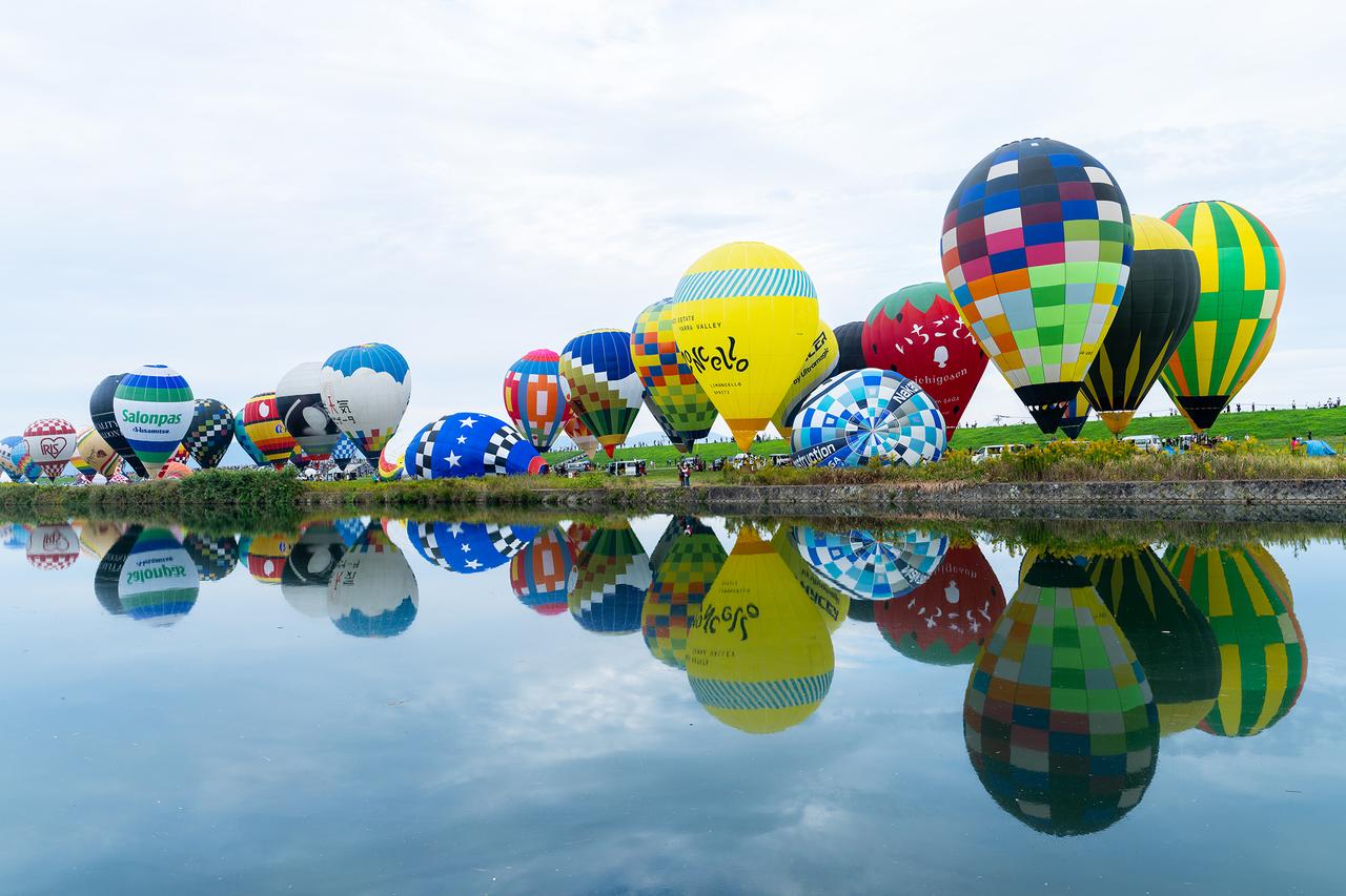 画像 : メインとなる河川敷のバルーンフェスタ会場と並ぶ人気スポット