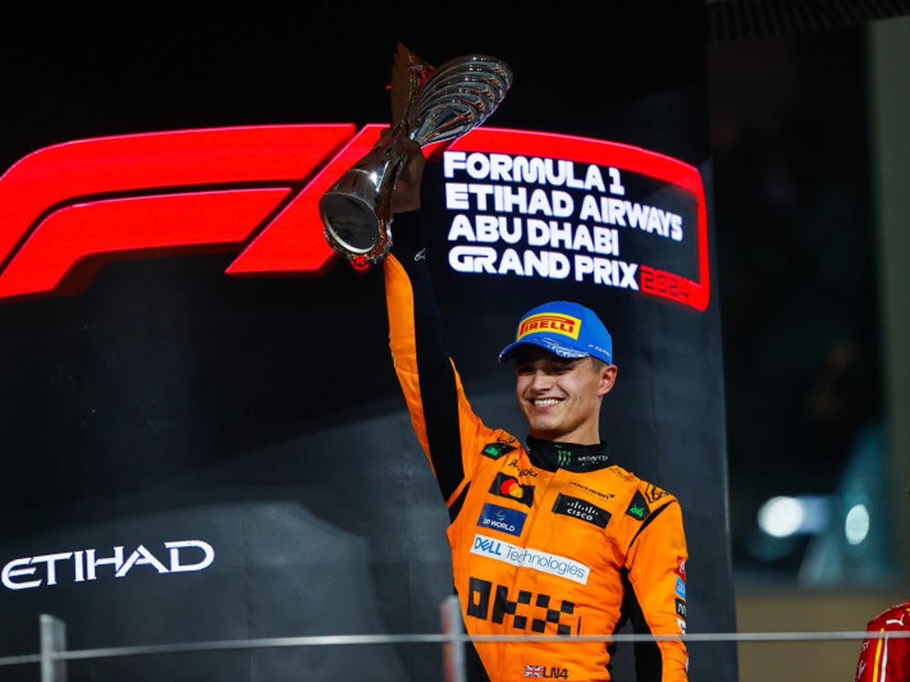 画像: 昨年のアブダビGPを制したマクラーレンのランド・ノリス。ポールポジションからの逃げ切りだった。