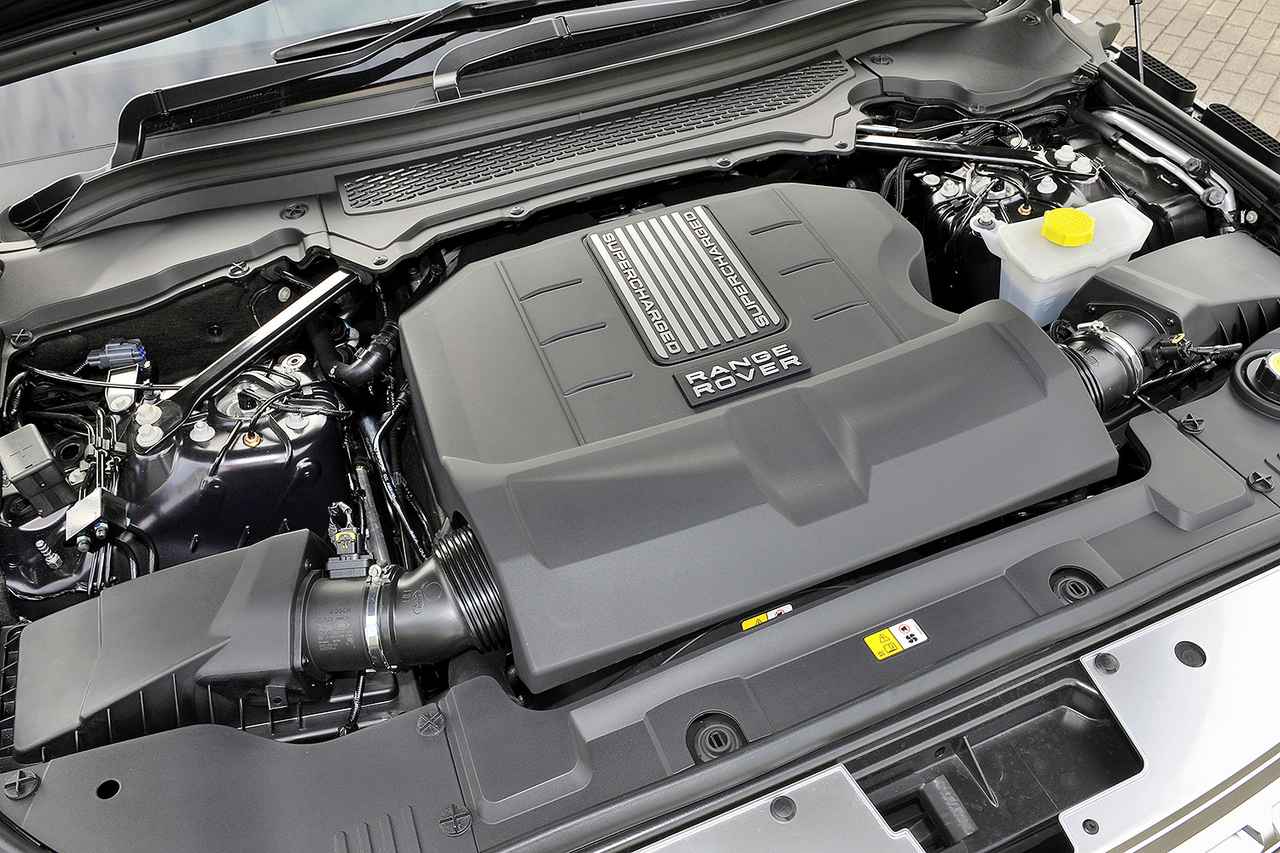 画像: 510ps/625Nmを発生する5LのスーパーチャージドV8。ちなみにNA版でも375ps/510Nmを発生。