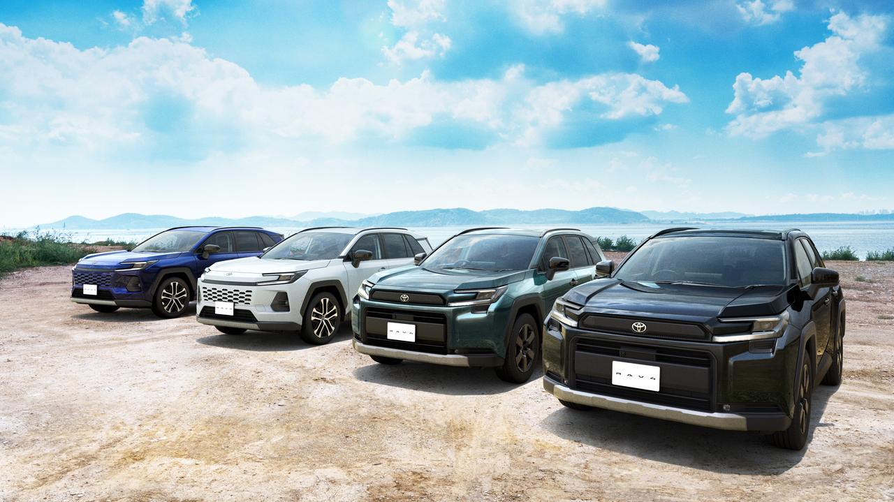 画像: ZとAdventureを中心に、多彩な仕様を展開する新型RAV4。デザインとキャラクターの違いが、SUVの多様化を明確に物語る。