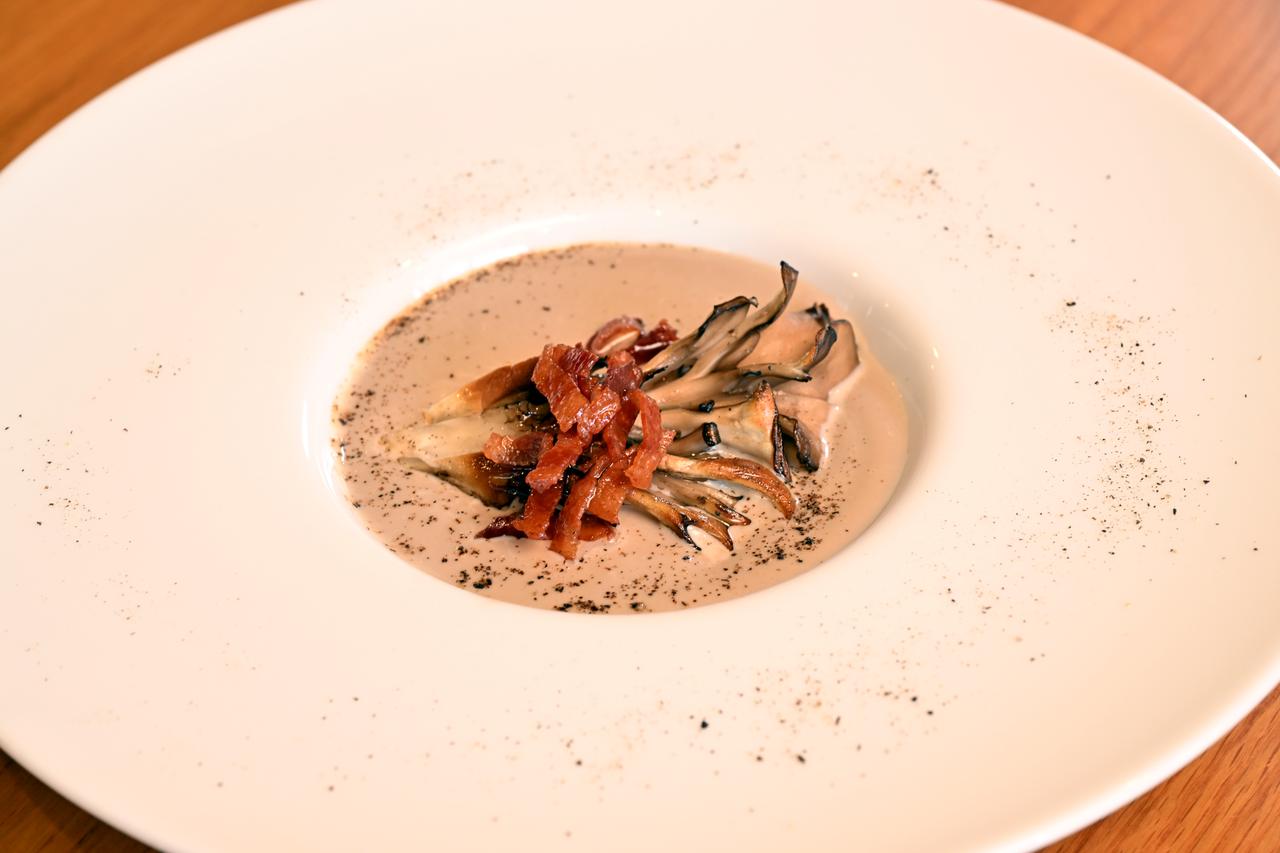 画像: スープ。