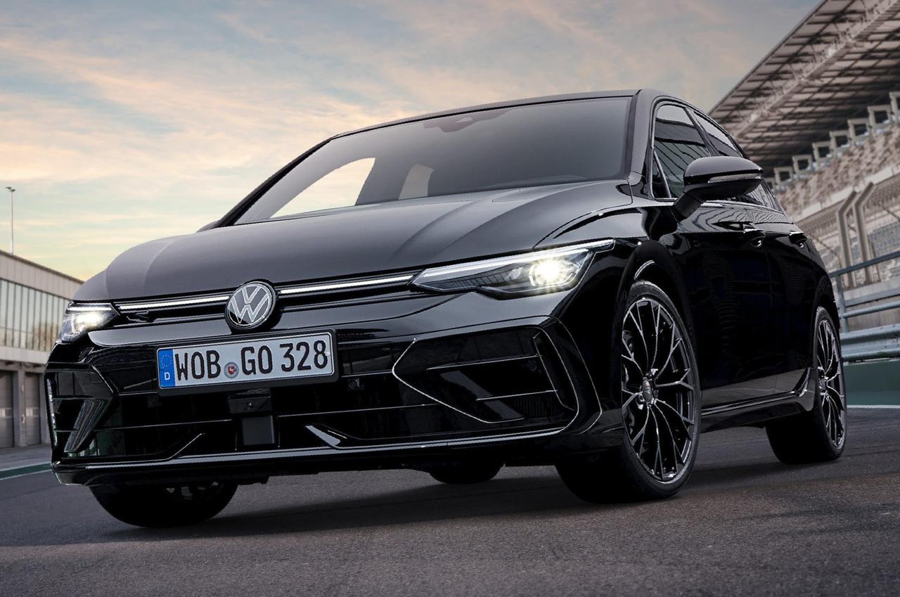 画像: ブラック基調の専用パーツで精悍さを強めたゴルフ R Black Edition。ハイパフォーマンスモデルらしい存在感を、視覚的にわかりやすく打ち出している。（※写真は展示車とは異なります）