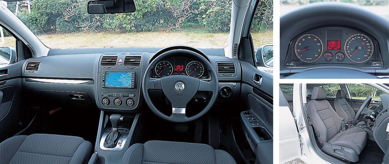 画像: ワッペングリルとなった専用フロントマスクや専用ファブリックパターンのスポーツシートなどがGT TSIの特徴。