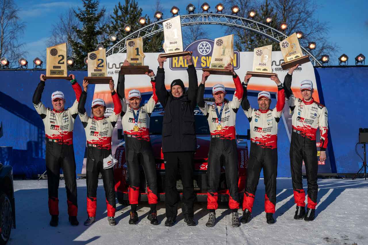 画像: トヨタは前戦ラリー・モンテカルロに続2戦連続で表彰台を独占。単一マニュファクチャラーのクルマが2戦連続でポディウムを占めたのは、2010年のシトロエン以来。開幕2戦での表彰台独占は、1984年にアウディがモンテカルロとスウェーデンで達成した1984年以来となる。