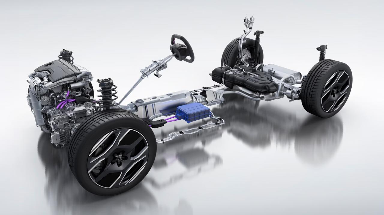 画像: 1.2L直列3気筒ターボと48Vモーターを組み合わせた最新ハイブリッドシステム（イメージ）