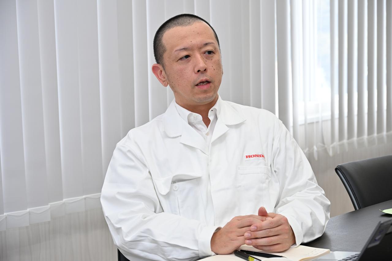 画像: 本田技研工業株式会社 熊本製作所 二輪・パワープロダクツ事業本部 パワートレイン工場 パワーユニット組立MOユニットリーダー 主任 三鶴裕晴さん