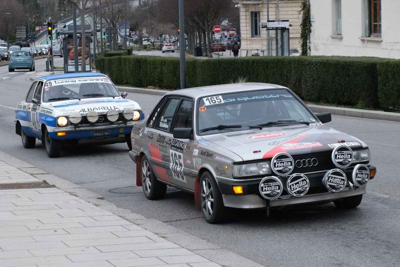 画像: 1983年型アウディ 80クワトロと1974年型 オペル アスコナ1.9。10歳違いだけど、どことなく「オーラ」が似てる。ラリー車って、どことなく無骨というかあか抜けないところが好き。