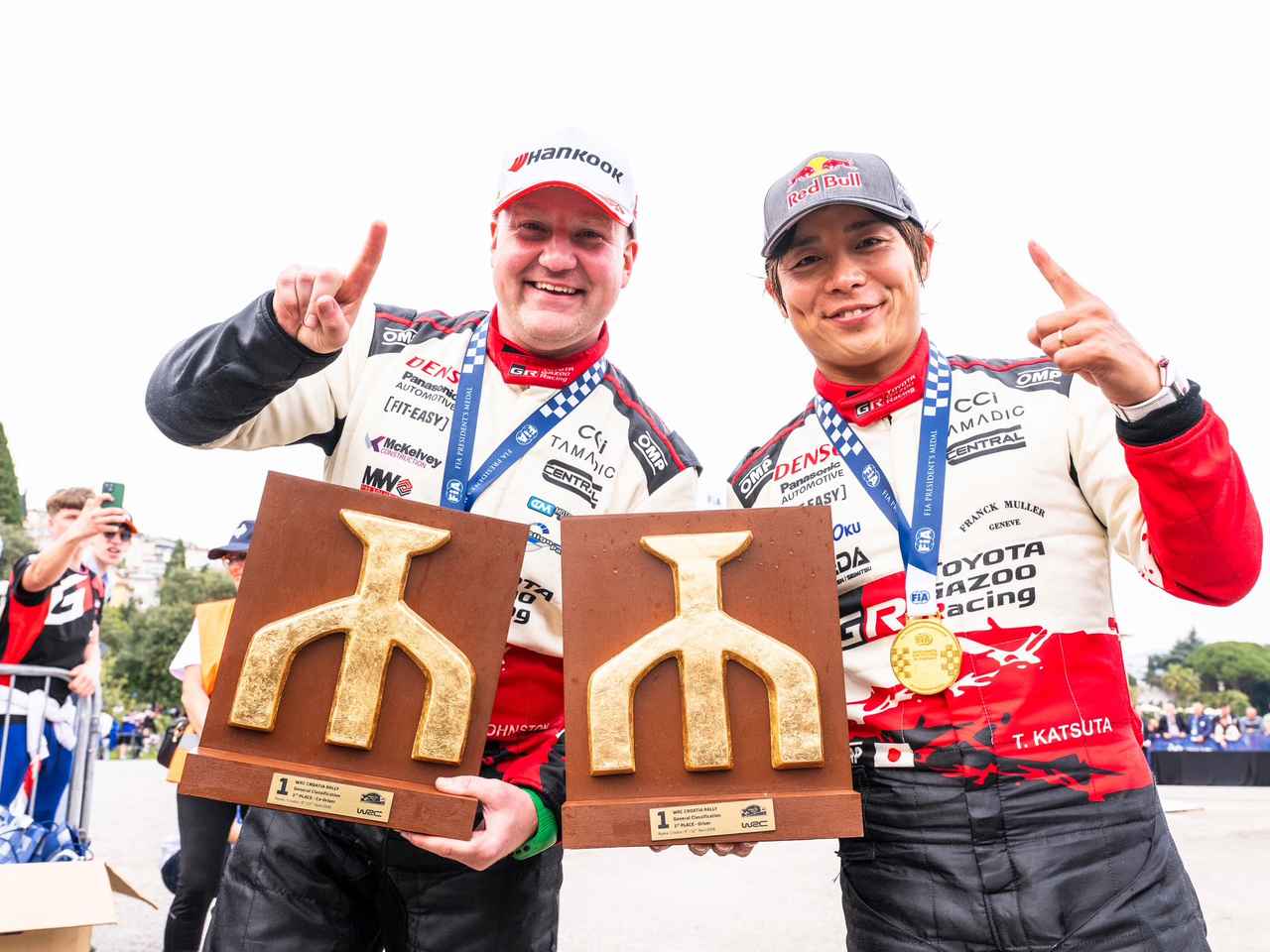 画像: 【WRC第4戦】勝田貴元（トヨタ）がポイントリーダーに。「信じられません。こんな形で勝つことになるなんて」【ラリー・クロアチア】 - Webモーターマガジン