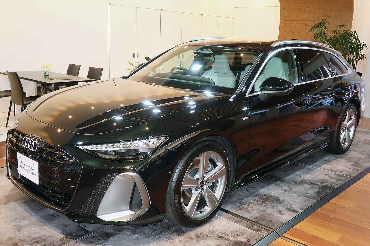 画像: 東京会場に展示された、新型A6アバント TDI クワトロ 150kW。