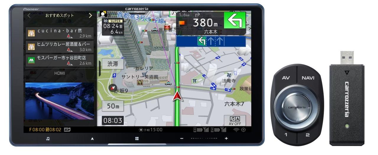 画像: デモカーに装着されていたAVIC-CQ912Ⅳ-DC LIMITED EDITION。9型ラージサイズのHDパネルを採用、ネットワークスティックが同梱されている。
