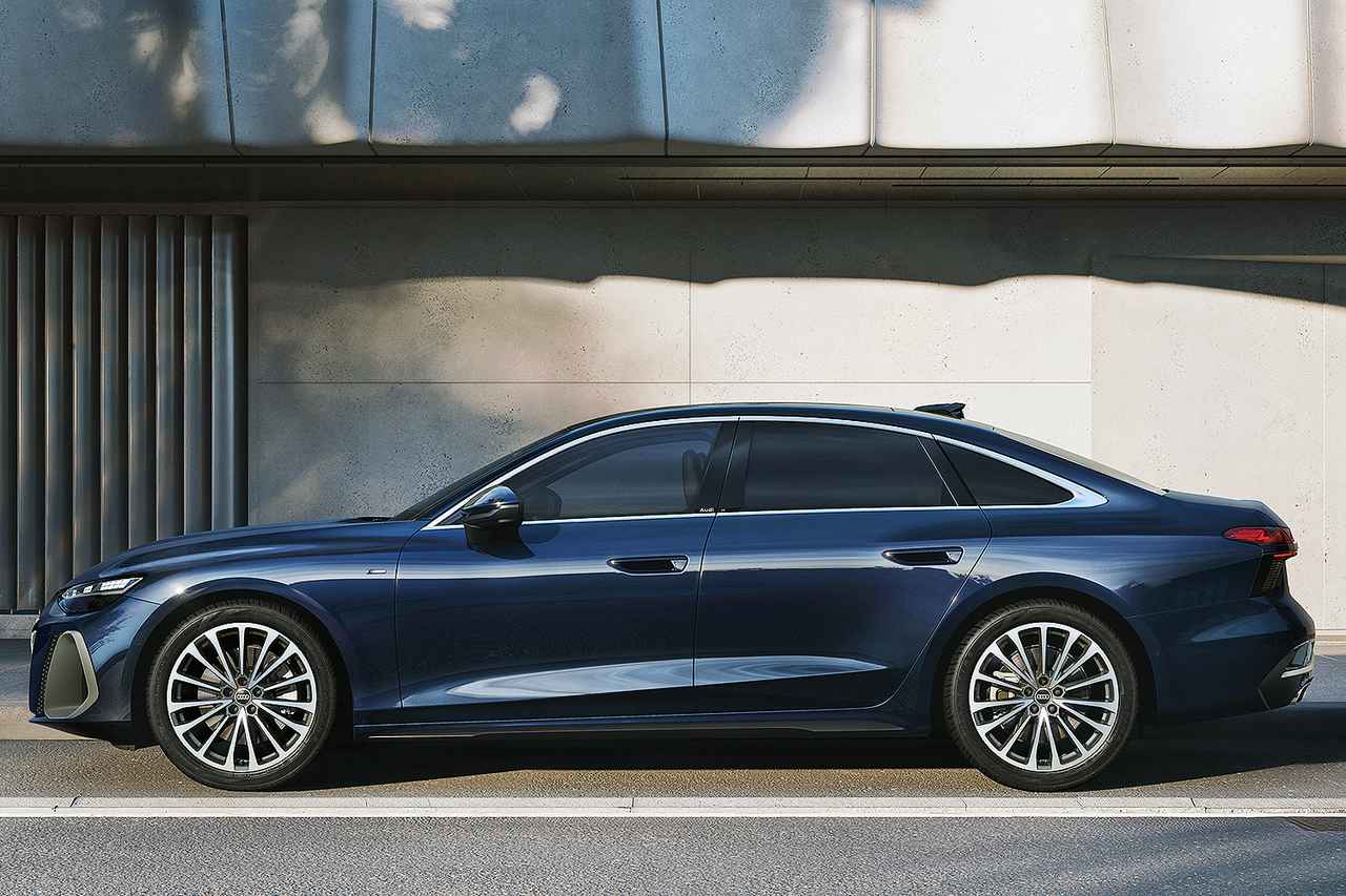 画像: フォーマルな品格に、4ドアクーペのようなエモーショナルな要素を融合させた A6セダン。